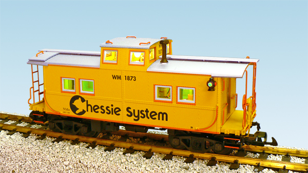 CHESSIE CENTER CUPOLA CABOOSE YELLOW/ORANGE