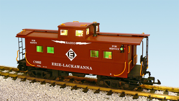 ERIE LACK CENTER CUPOLA CABOOSE OXIDE RED