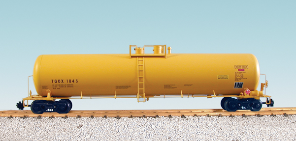 US RAIL LEASING 55 MODERN TANKCAR YELLOW