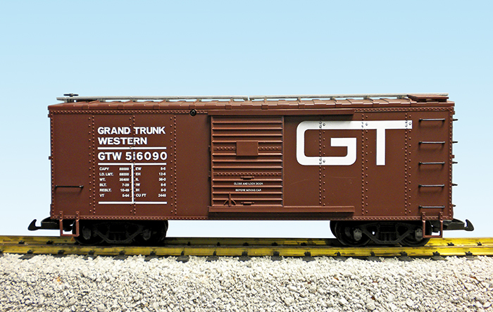 GRAND TRUNK STEEL BOX CAR #516089 BROWN