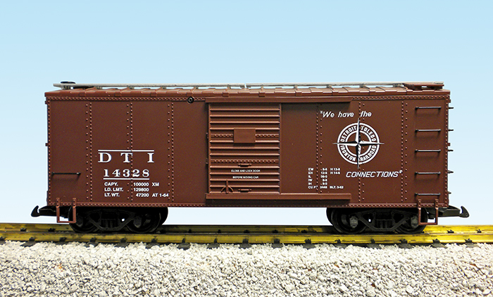 DT&I STEEL BOX CAR #14328 BROWN