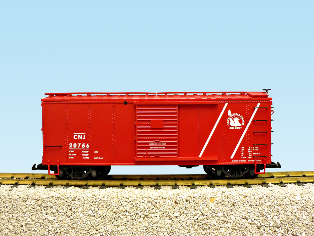 CNJ STEEL BOX CAR #20755 RED