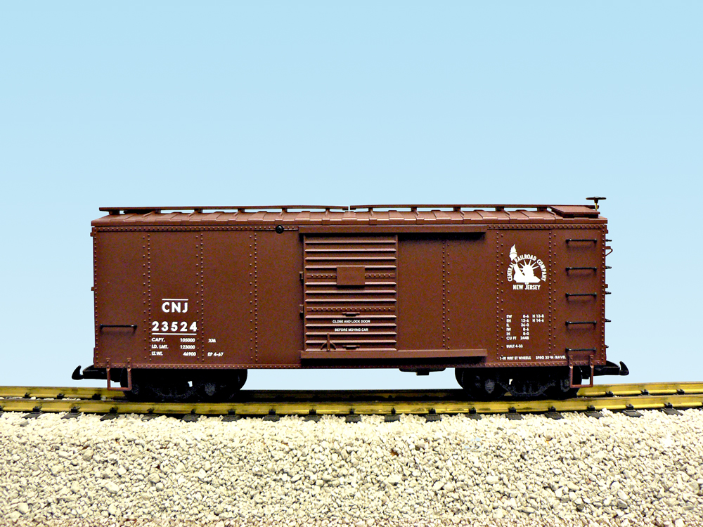 CNJ STEEL BOX CAR #23523 RED