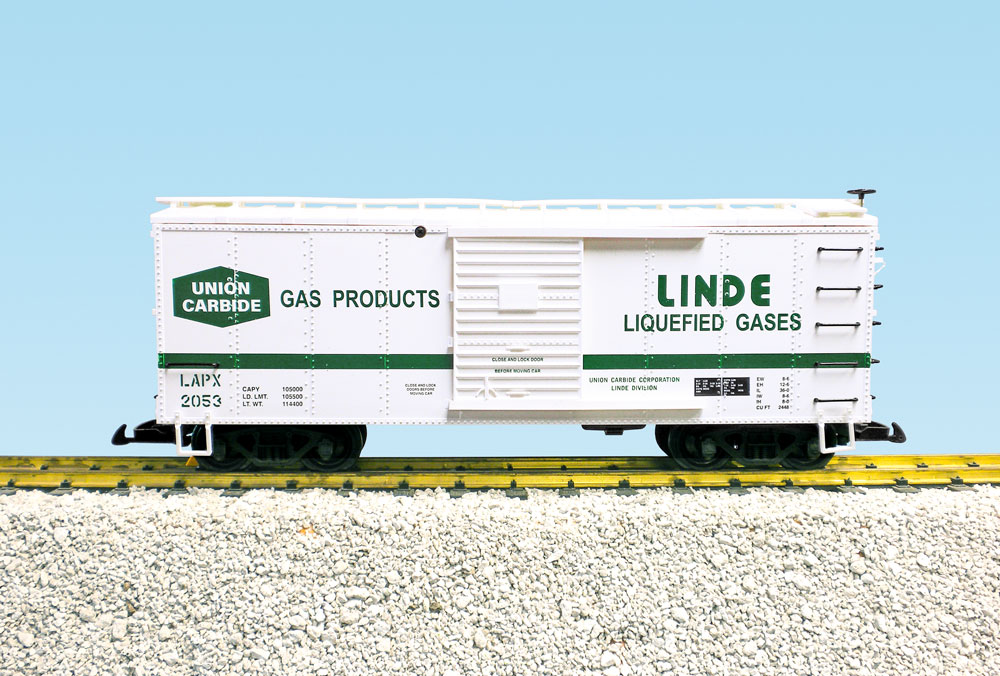 UNION CARBIDE/LINDE GASES STEEL BOX CAR #2052 WHITE