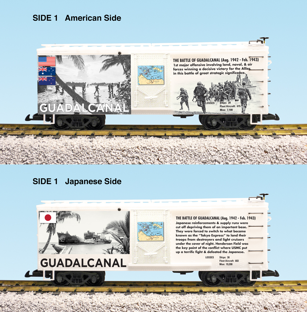 R19128 - WWII BATTLE OF GUADALCANAL BOXCAR