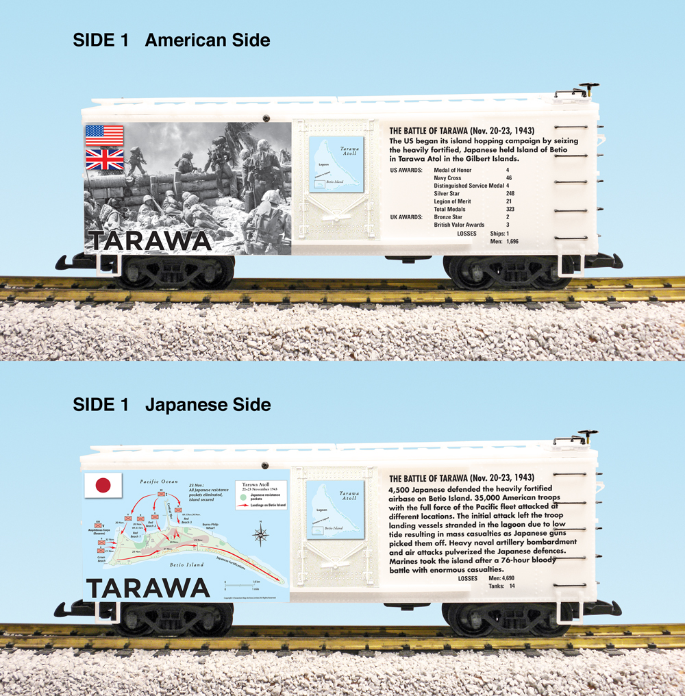 R19129 - WWII BATTLE OF TARAWA BOXCAR