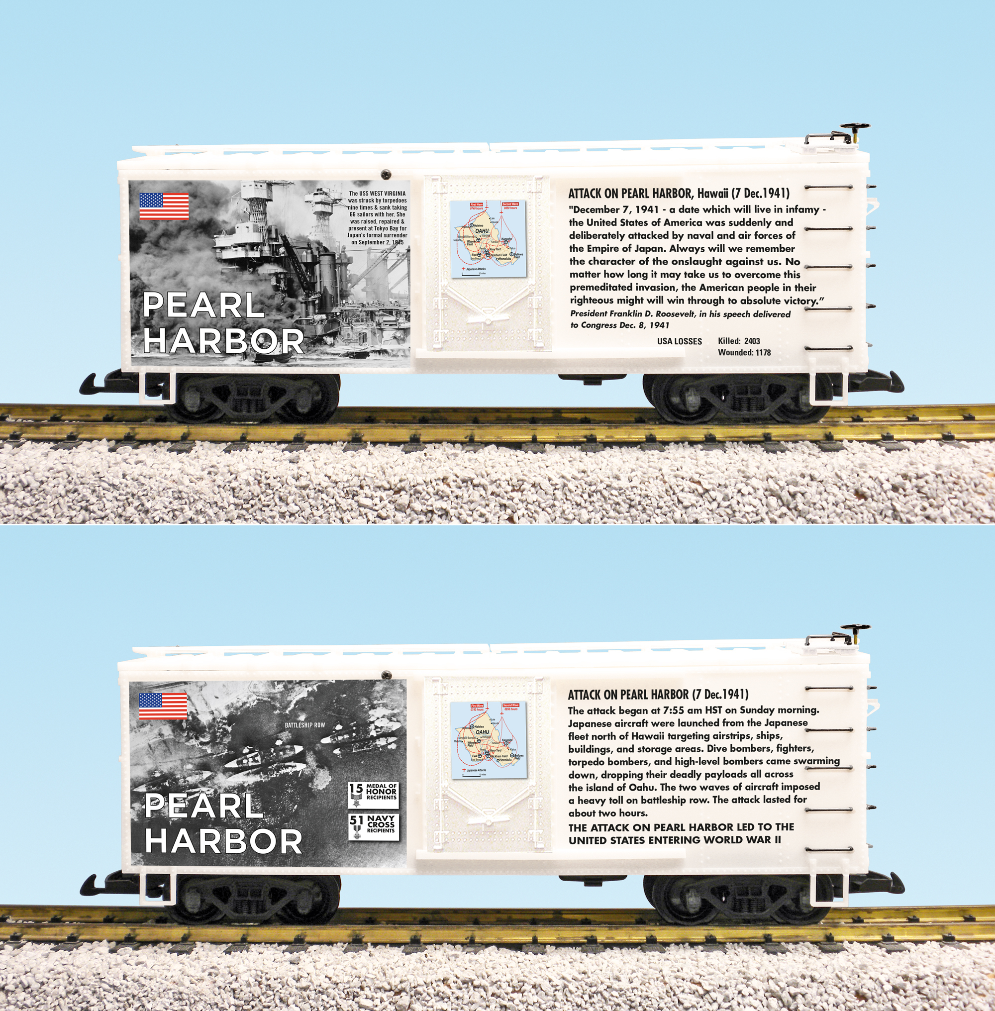 WWII PEARL HABOR BOXCAR