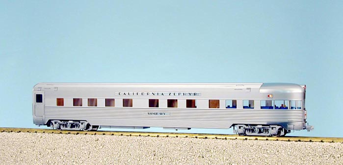 CALIFORNIA ZEPHYR OBSERVATION STAINLESS STEEL