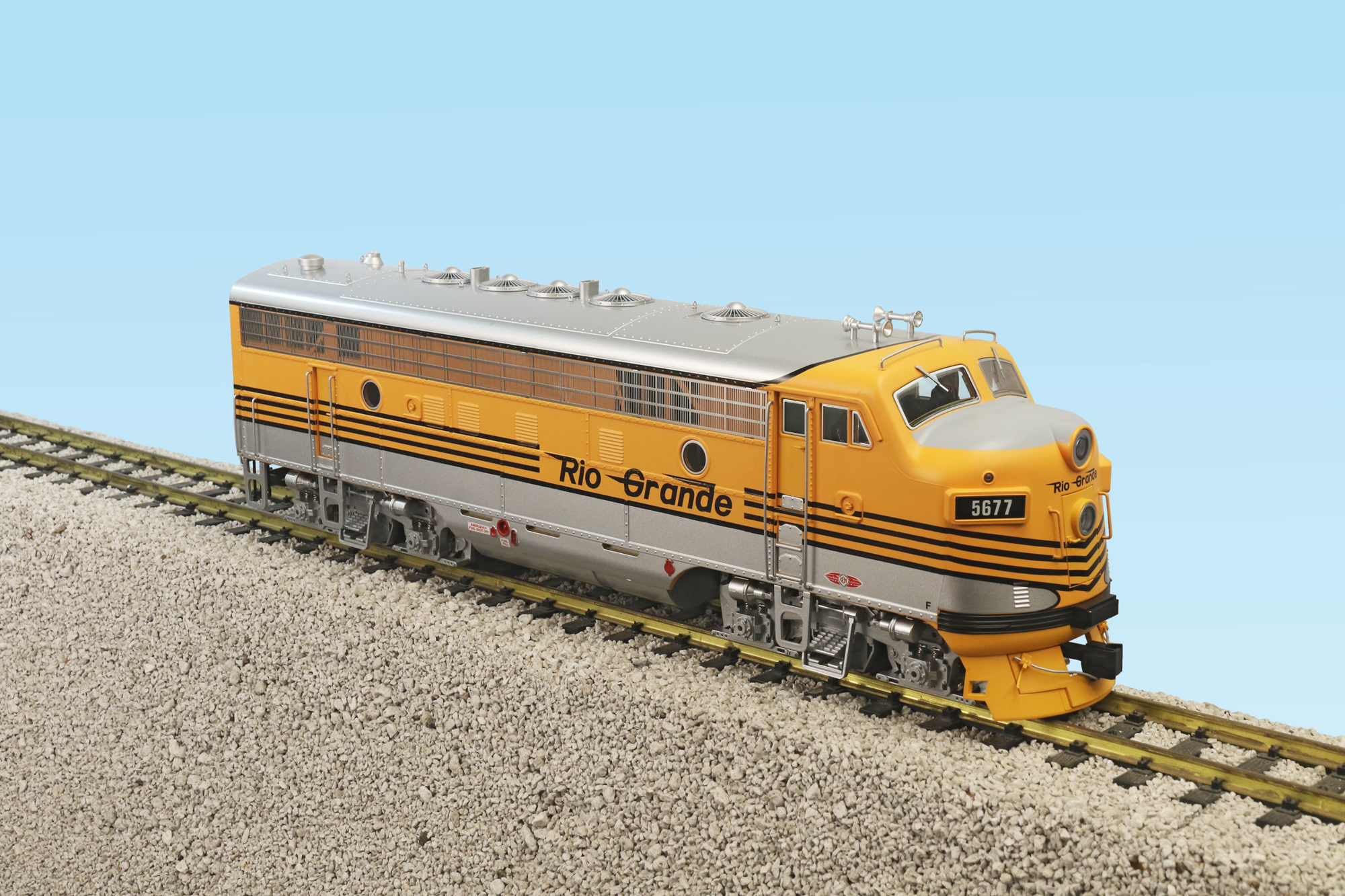 RIO GRANDE F7 A UNIT YELLOW