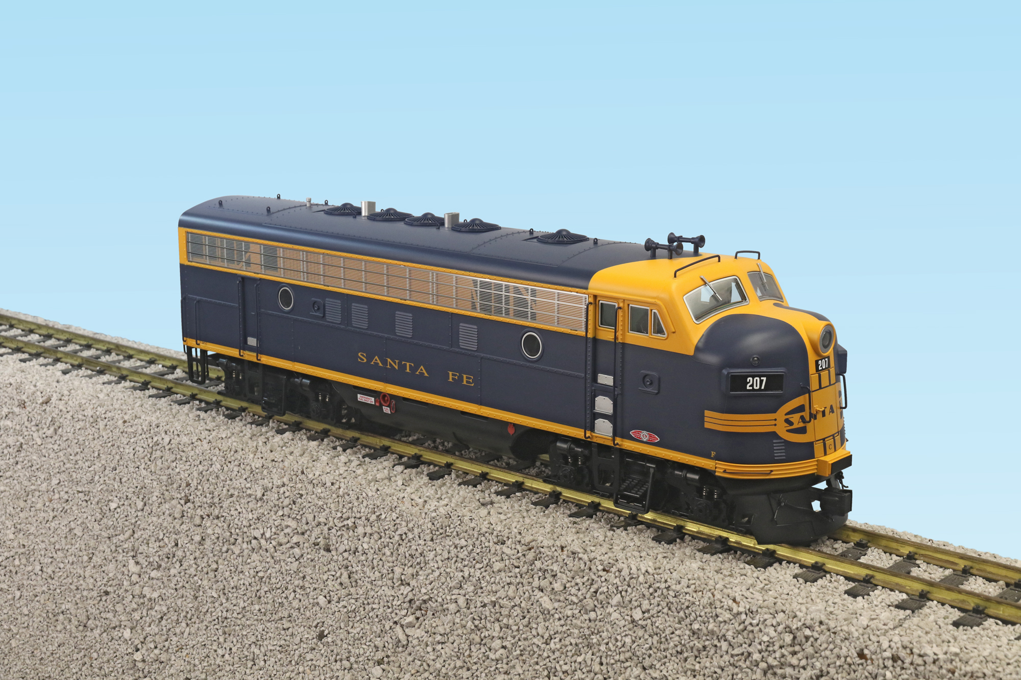 SANTA FE F7 A UNIT BLUE/YELLOW